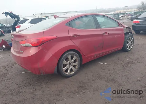 2013 Hyundai Elantra Limited из США, поврежденный, VIN KMHDH4AE3DU507514